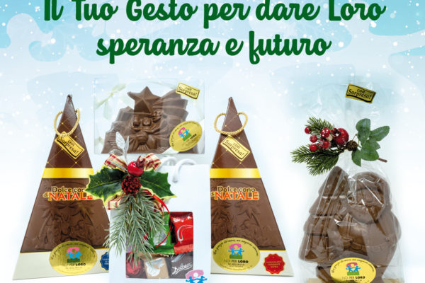 Locandina campagna raccolta fondi solidale Natale di Noi per Loro odv Parma