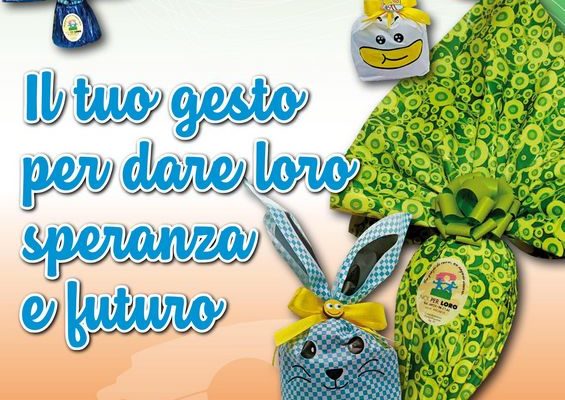 Locandina campagna raccolta fondi solidale Pasqua 2022 Noi per Loro odv Parma